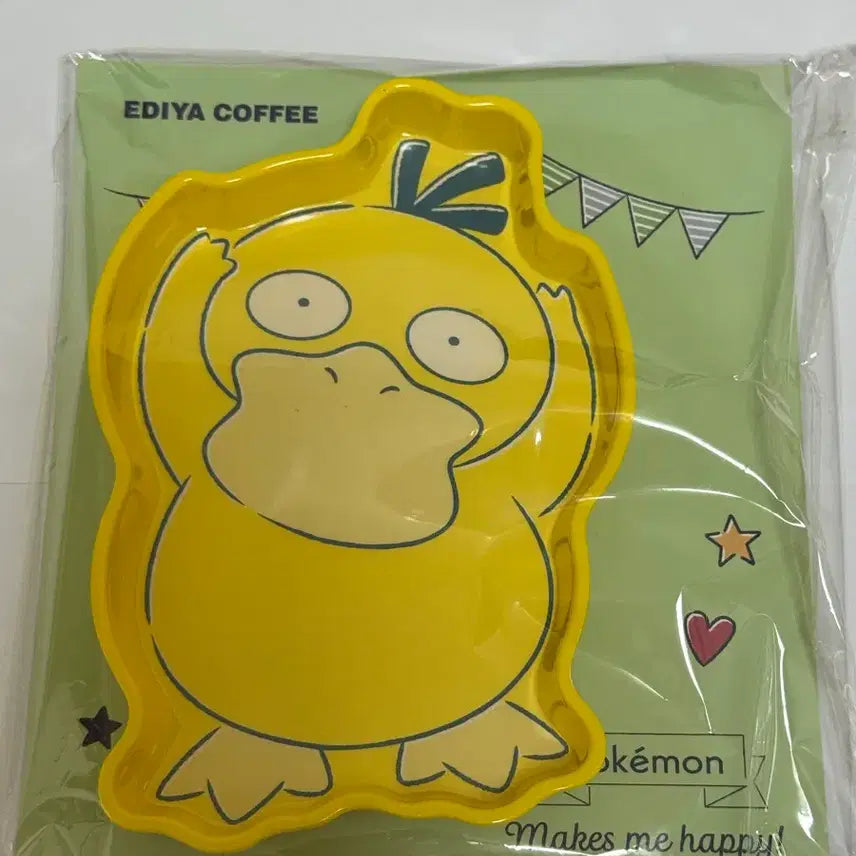 [BUNJANG] Ediya Pokemon Psyduck Snap Plate Tray / 이디야 포켓몬 스냅접시 고라파덕 트레이