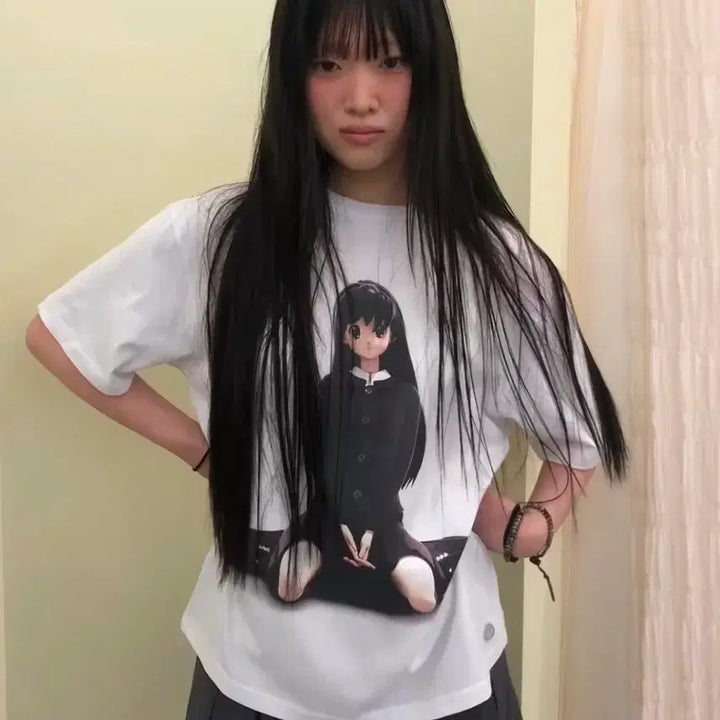 [BUNJANG] Koiseio Goshio Pop-up Short Sleeve T-Shirt / 코이세이오 고시오 팝업 반팔티