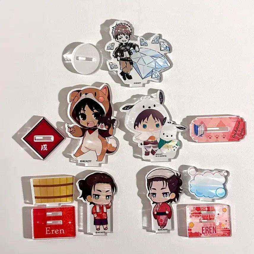 [BUNJANG] Attack on Titan Acrylic Stand Bundle Set / 진격의거인 아크릴 스탠드 일괄
