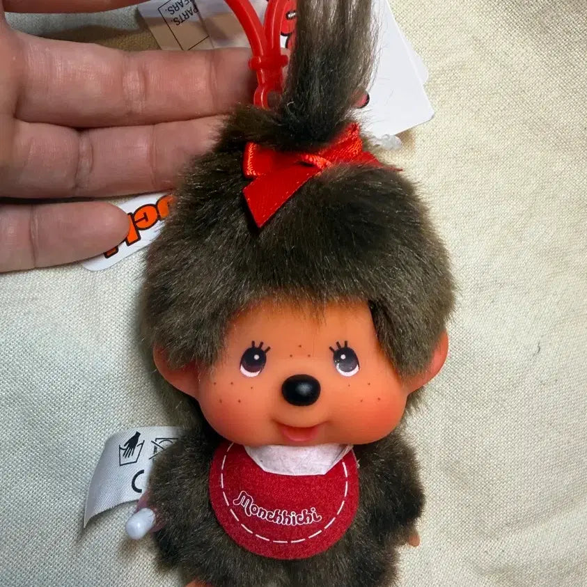 [BUNJANG] Monchhichi Big Head SS Keychain / 유럽 몬치치 빅헤드 SS 키링 여아 새제품