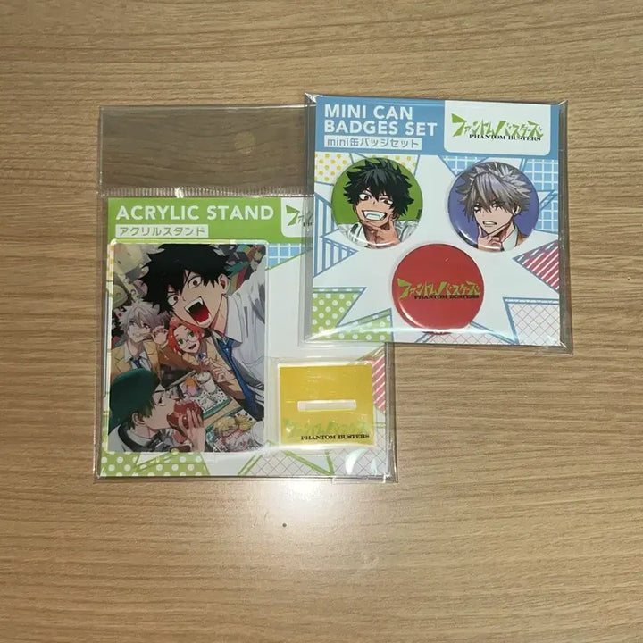 [BUNJANG] Phantom Busters Jump Shop Acrylic Stand Mini Can Badge Pin Button Set (Sealed) / [미개봉] 팬텀 버스터즈 점프샵 아크릴 스탠드 미니 캔뱃지 핀버튼 세트