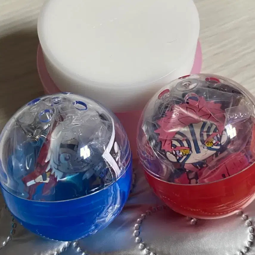 [BUNJANG] Demon Slayer Tengen &amp; Akaza Hair Clip Gacha Bundle Set / 일괄) 귀멸의 칼날 헤어클립 가챠 텐겐&amp;아카자