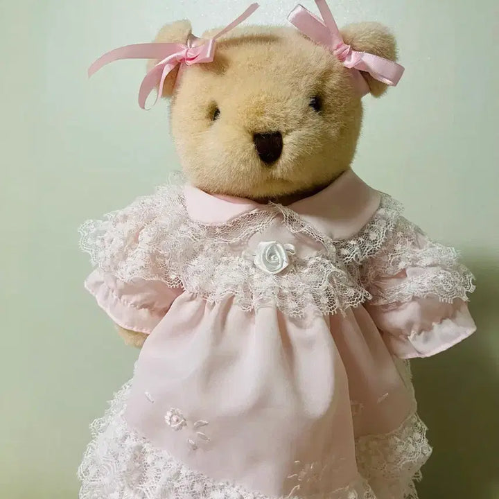[BUNJANG] Vintage Teddy Bear Plush Doll (33cm) / 빈티지 테디베어 인형