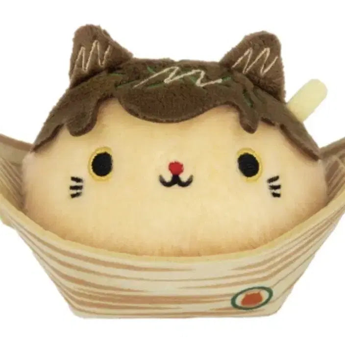 [BUNJANG] Sanei Neko Dango Takoyaki Cat Plush (Tagless) / 산에이 네코당고 타코야끼 고양이 인형(택없음)