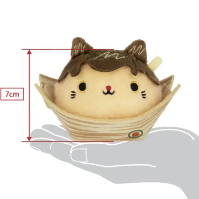 [BUNJANG] Sanei Neko Dango Takoyaki Cat Plush (Tagless) / 산에이 네코당고 타코야끼 고양이 인형(택없음)