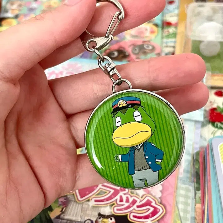 [BUNJANG] Vintage Animal Crossing 2005 Kabudori Can Keyring Holder Figure / (고전) 동물의숲 2005년 갑돌이 캔 키링 홀더 피규어