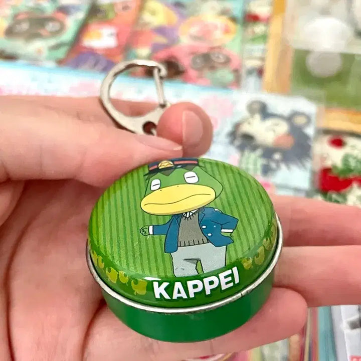 [BUNJANG] Vintage Animal Crossing 2005 Kabudori Can Keyring Holder Figure / (고전) 동물의숲 2005년 갑돌이 캔 키링 홀더 피규어