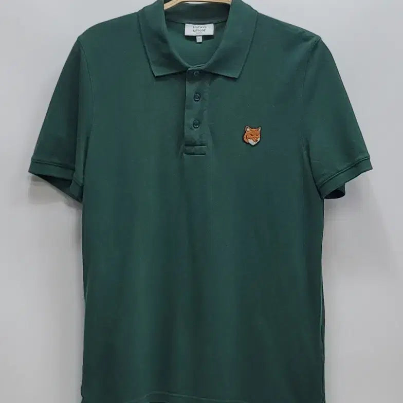 [BUNJANG] Maison Kitsuné 26SS Fox Head Patch Polo T-Shirt - Men&
