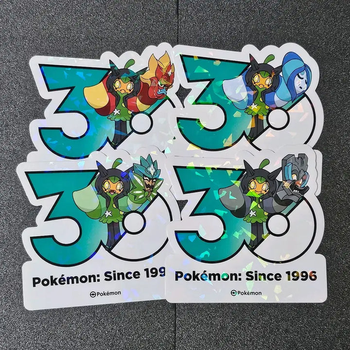 [BUNJANG] Pokemon 30th Anniversary Sticker Bundle Set / 일괄) 포켓몬 로고 30주년 스티커 오거폰 벽록 우물 화덕 주춧돌