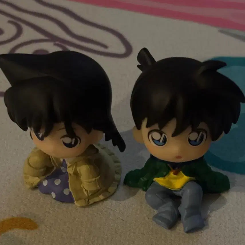 [BUNJANG] Detective Conan Ran Mouri Shinichi Kudo Mini Figures Set / 명탐정 코난 미란이 도일이 미니 피규어