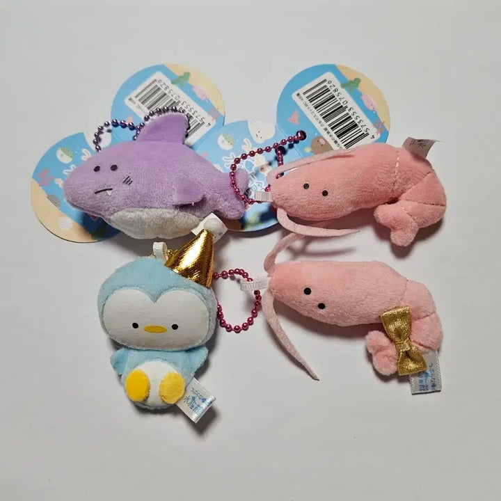 [BUNJANG] Tsuburana Hitomi Marine Life Mini Plush Keychain Bundle Set / 츠부라나 히토미 해양생물 미니 인형 누이 키링 일괄판매