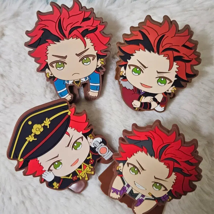 [BUNJANG] Ensemble Stars Kuro Kiryu Rubber Clip Bundle Set / 앙상블 스타즈 앙스타 키류 쿠로 러버클립 집게 일괄
