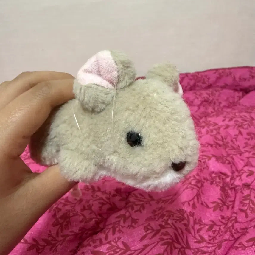 [BUNJANG] Heart &amp; Heart Squeaky Mouse Plush Doll / 빈티지인형 / 핱앤핱 삑삑 생쥐인형