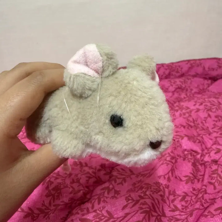 [BUNJANG] Heart &amp; Heart Squeaky Mouse Plush Doll / 빈티지인형 / 핱앤핱 삑삑 생쥐인형