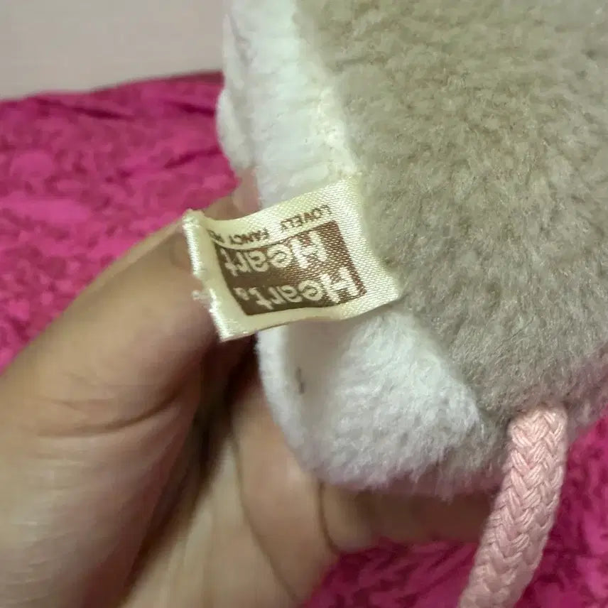 [BUNJANG] Heart &amp; Heart Squeaky Mouse Plush Doll / 빈티지인형 / 핱앤핱 삑삑 생쥐인형