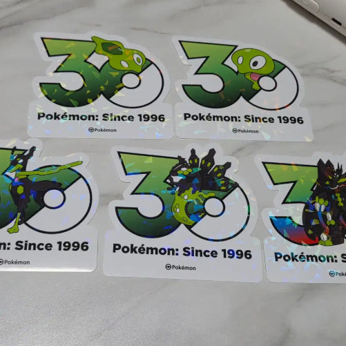 [BUNJANG] Pokemon 30th Anniversary Logo Sticker Zygarde Set / 포켓몬 30주년 로고 스티커 지가르데 세트 판매합니다.