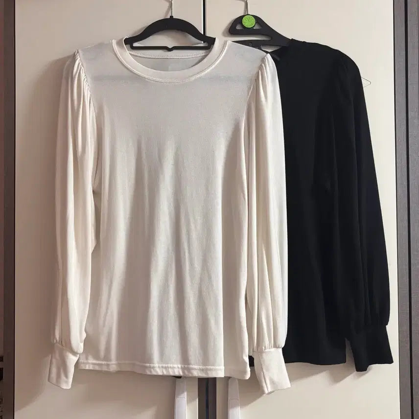 [BUNJANG] Puff Sleeve Long Sleeve T-Shirt Bundle Set / (택포) 퍼프 긴팔티_일괄 가격