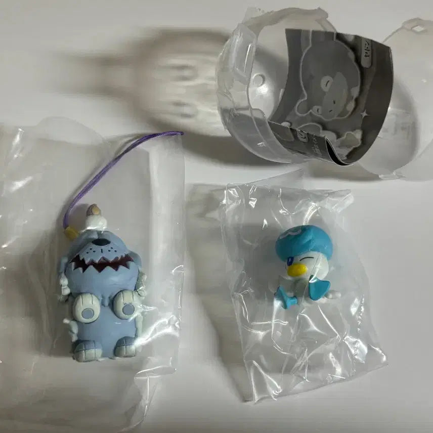 [BUNJANG] Pokemon "Squish" Mascot "Lapras" Bundle Set / 망망이/ 꾸왁스 가챠 (페탄코 납작,모두의 라프라스) 포켓몬스터