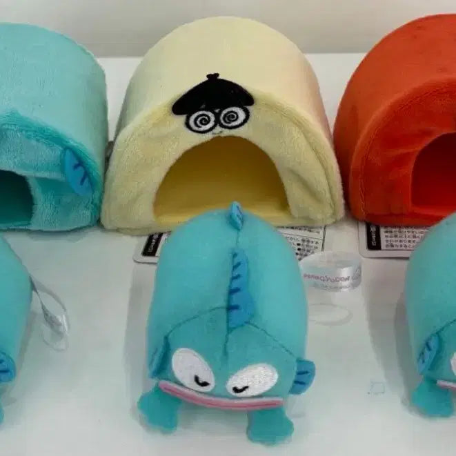 [BUNJANG] Sanrio Hangyodon KAWAII Camp Tent Mascot Bundle Set / 일괄)산리오 한교동 KAWAII 캠프 캠핑 텐트 마스코트 전3종 세트