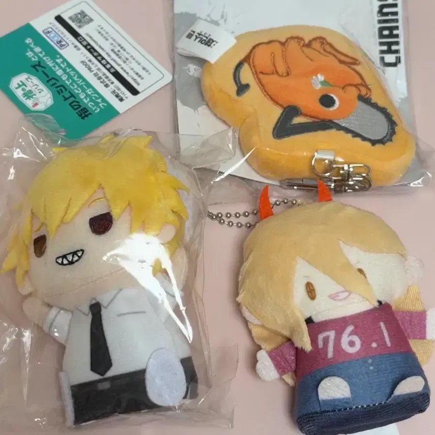 [BUNJANG] Chainsaw Man Pochita Denji Power Finger Puppet Plush Set / 체인소맨 손가락 인형 cgv 포치타 덴지 파워 누이