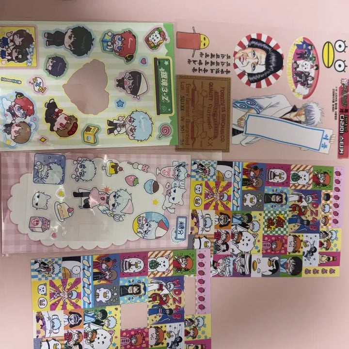 [BUNJANG] Gintama 20th Anniversary Silver Foil Stickers / 은혼 비공굿 스티커 양도 20주년 은박