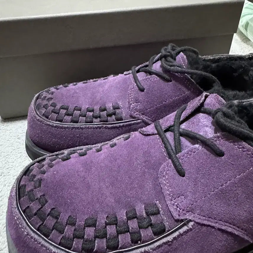 [BUNJANG] Romantic Move Bowie Winter Shoes Purple Suede (R24U001) / 로맨틱무브 보위 윈터 슈즈 R24U001 (퍼플 스웨이드) 260