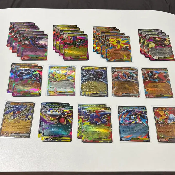 [BUNJANG] Pokemon Cards Bundle (Japanese and Korean Versions) / RR 61장, ACE 4장 및 홀로/일반 카드 (일판 포함)
