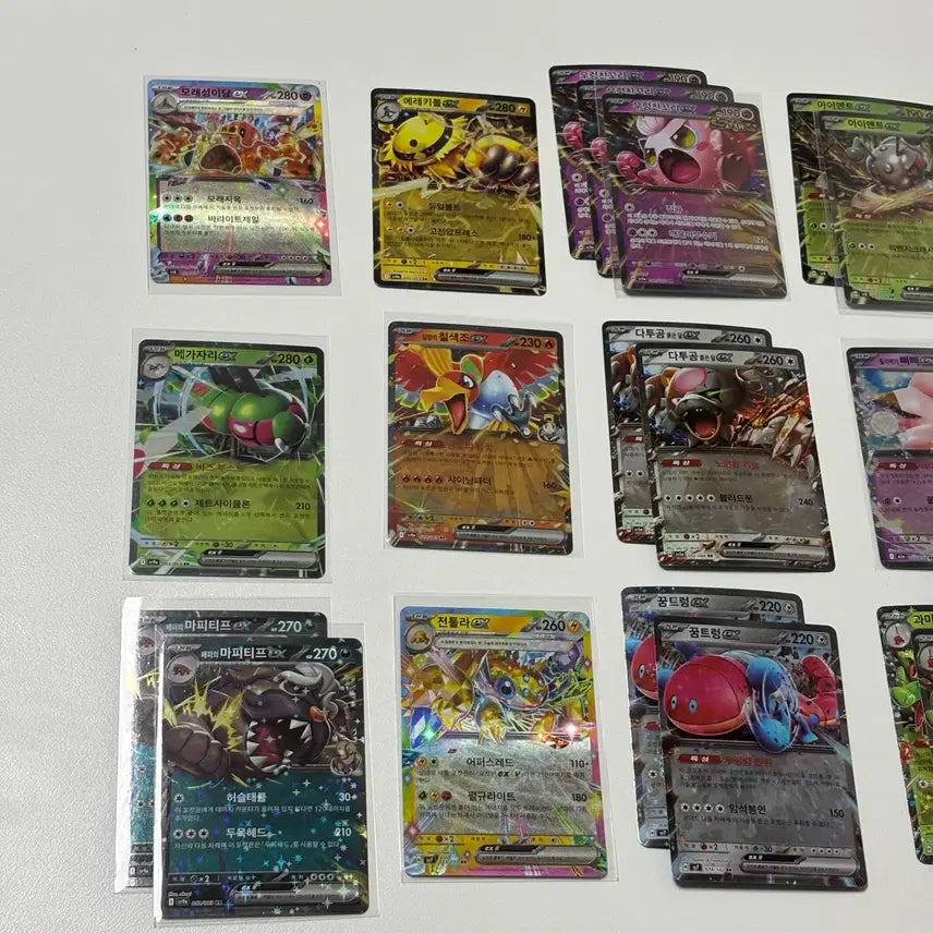 [BUNJANG] Pokemon Cards Bundle (Japanese and Korean Versions) / RR 61장, ACE 4장 및 홀로/일반 카드 (일판 포함)