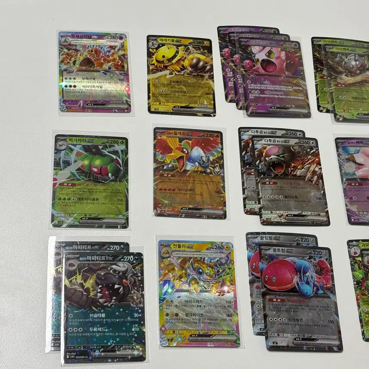 [BUNJANG] Pokemon Cards Bundle (Japanese and Korean Versions) / RR 61장, ACE 4장 및 홀로/일반 카드 (일판 포함)