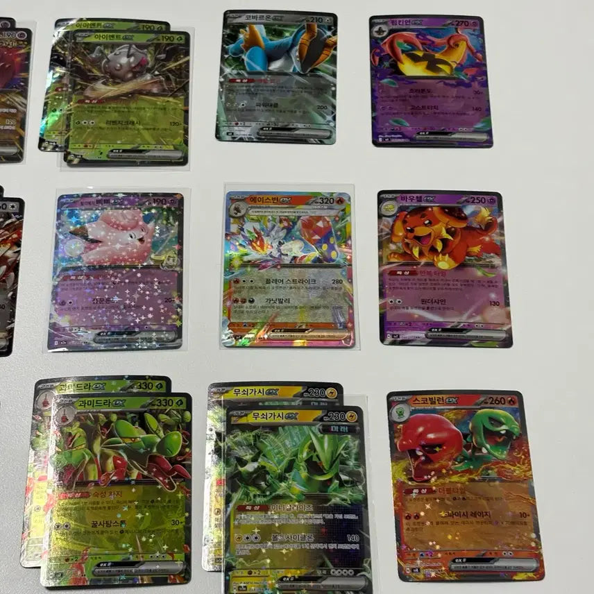 [BUNJANG] Pokemon Cards Bundle (Japanese and Korean Versions) / RR 61장, ACE 4장 및 홀로/일반 카드 (일판 포함)