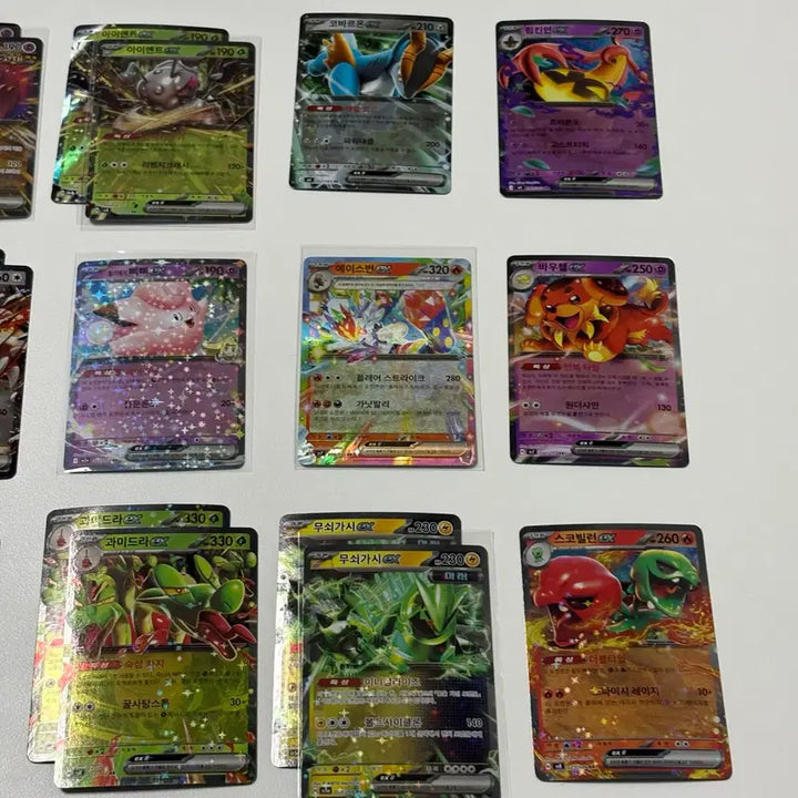 [BUNJANG] Pokemon Cards Bundle (Japanese and Korean Versions) / RR 61장, ACE 4장 및 홀로/일반 카드 (일판 포함)