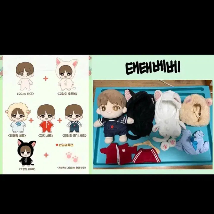 [BUNJANG] BTS 10cm Dolls - V (Taehyung) &amp; J-Hope (Hoseok) / 방탄소년단 10cm 인형 (BTS 10cm doll)