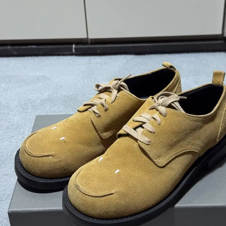 [BUNJANG] Romantic Move Smile Derby Warm Yellow Suede Shoes 250 / (매물없음)로맨틱무브 스마일 :) 더비 웜옐로우 스웨이드) 250