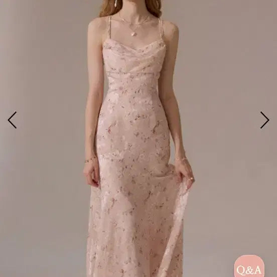 [BUNJANG] Sinsden Cross Floral Long Dress M / 신스덴 크로스 플로럴 롱드레스