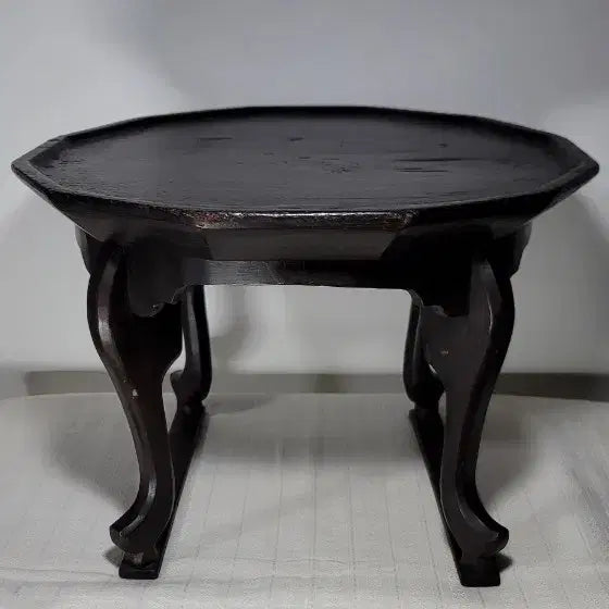 [BUNJANG] Korean 12-Corner Solid Wood "Hojok-ban" Side Table (Centuries Old) / 강원도 통판12각소반(호족반)오리지널