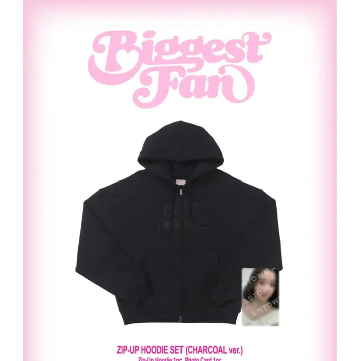 [BUNJANG] Red Velvet Irene "The ReVe Festival" Photocard Split Set Hoodie Charcoal / 아이린 비기스트팬 후드집업 포카분철