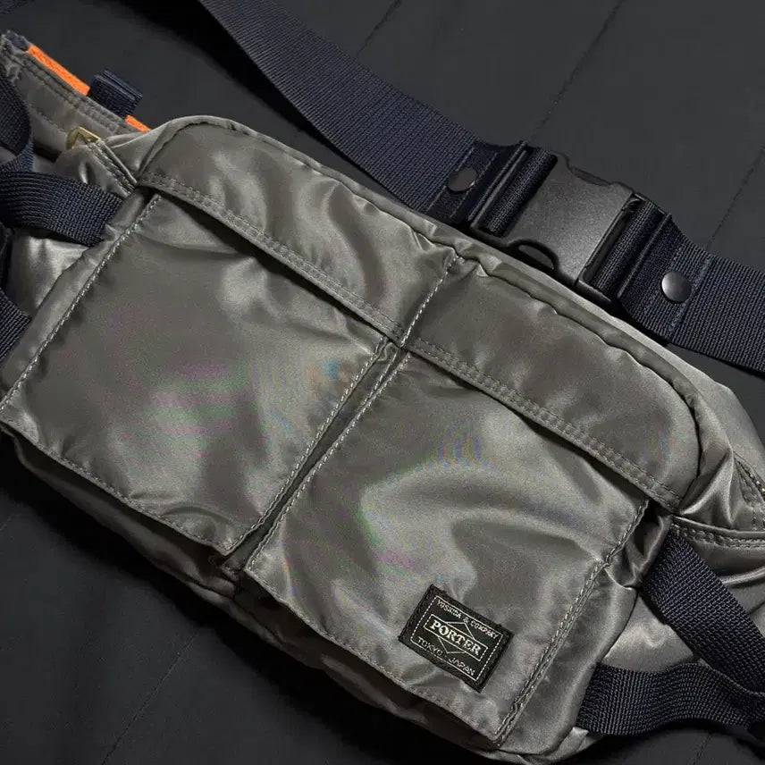 [BUNJANG] Yoshida Porter Tanker Hip Bag Silver Grey / 요시다 포터 탱커 힙백 실버그레이