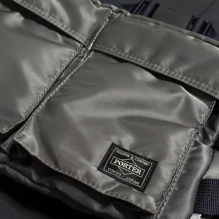[BUNJANG] Yoshida Porter Tanker Hip Bag Silver Grey / 요시다 포터 탱커 힙백 실버그레이
