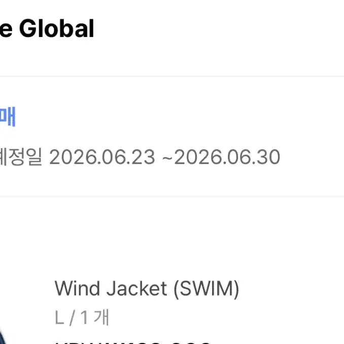 [BUNJANG] BTS SWIM Wind Jacket (Size L) / BTS 윈드 자켓 (SWIM)