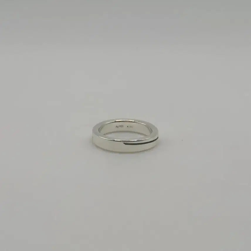 [BUNJANG] Gucci Diagonal Silver Ring Size 10 Full Set Authentic / [정품]구찌 다이애그널 실버 반지 10호 풀구성 정품