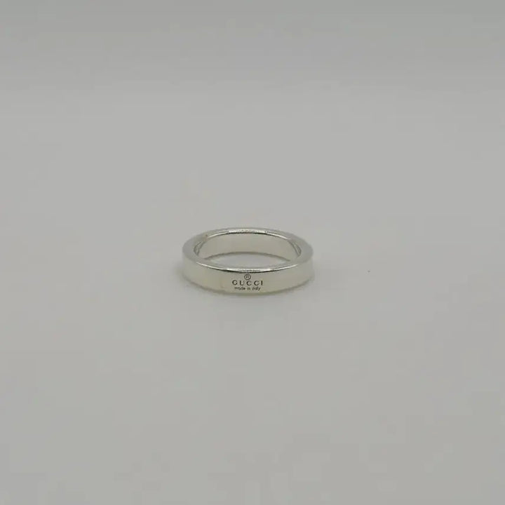 [BUNJANG] Gucci Diagonal Silver Ring Size 10 Full Set Authentic / [정품]구찌 다이애그널 실버 반지 10호 풀구성 정품