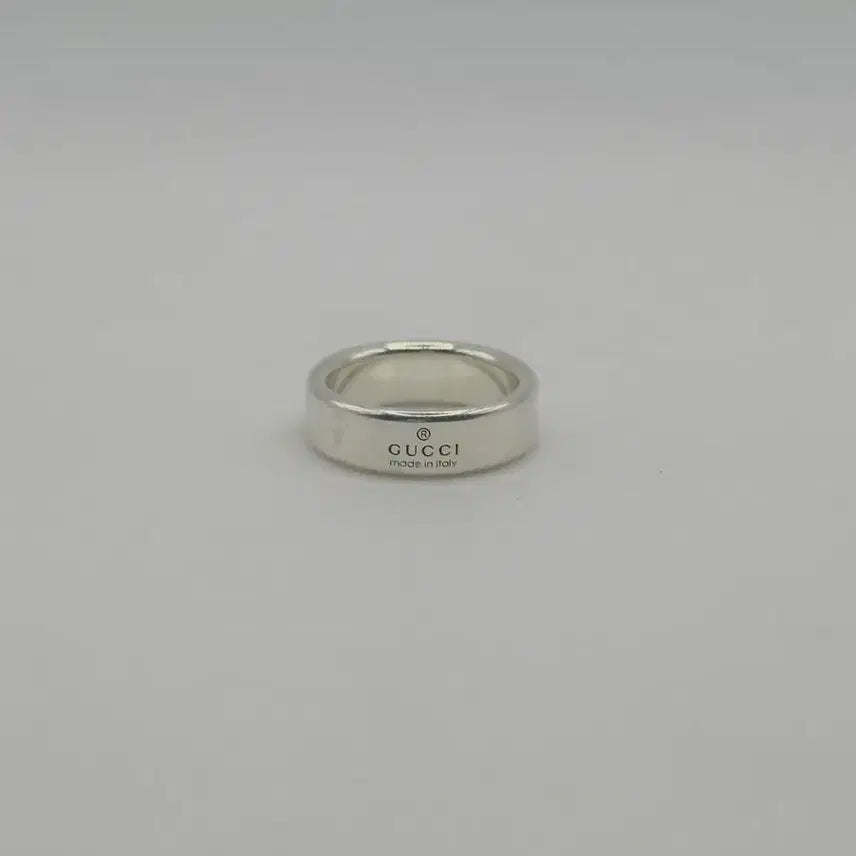 [BUNJANG] Gucci Diagonal Silver Ring Size 12 Full Set / [정품]구찌 다이애그널 실버 반지 12호 풀구성 정품