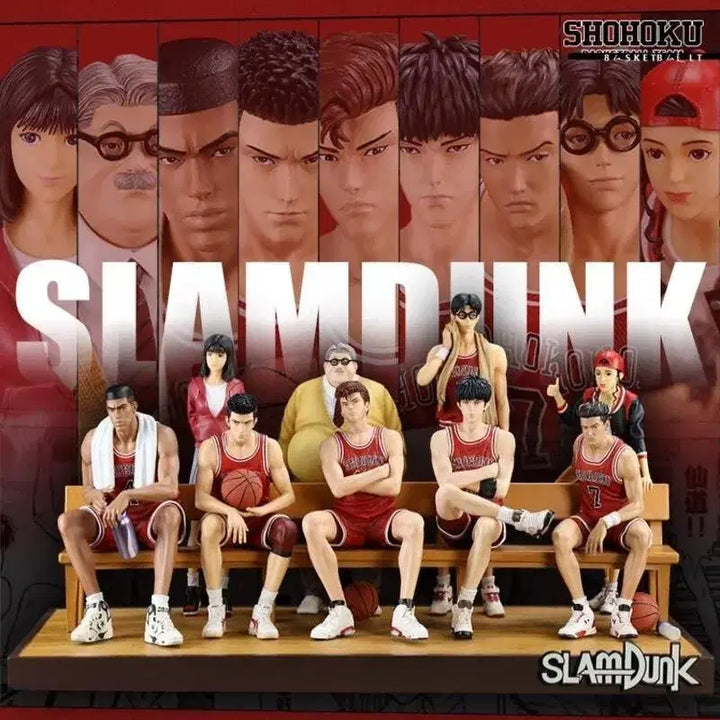 [BUNJANG] ARK Studio Slam Dunk 9-Person Bench Figure (Sealed) / 미개봉 네고가능)ARK Studio 슬램덩크 9인 벤치 피규어