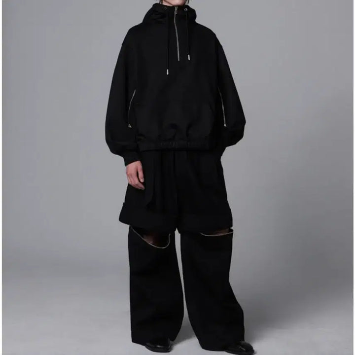 [BUNJANG] SONGZIO Collection Meta Belted Wide Denim Pants Black (Unsealed New Product) / 송지오 컬렉션 메타 벨티드 와이드 데님 팬츠 블랙 (미개봉 새상품)
