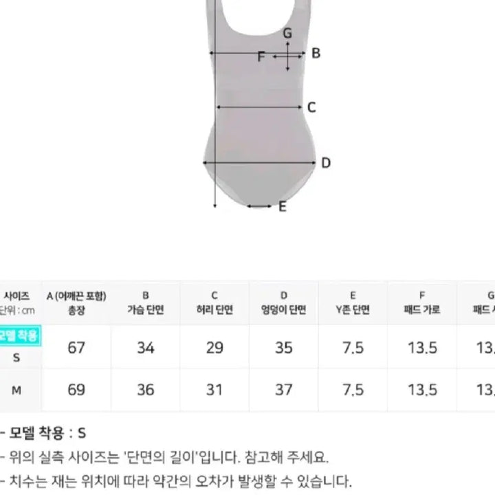 [BUNJANG] Black One-Piece Swimsuit / 원피스 수영복