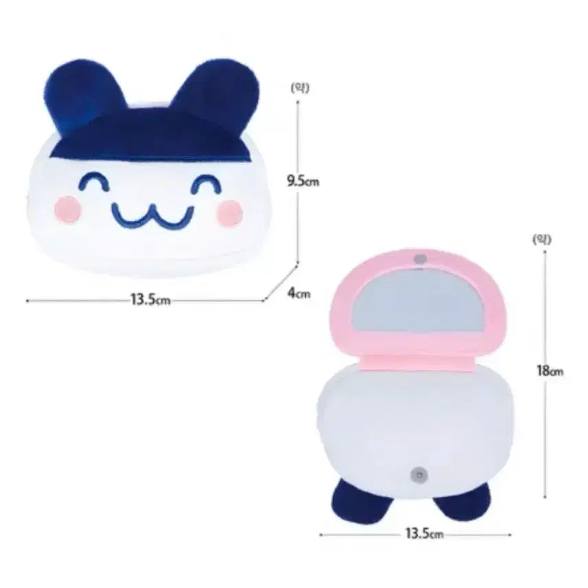 [BUNJANG] Tamagotchi Mimitchi Mirror Pouch / 다마고치 미미치 거울 파우치