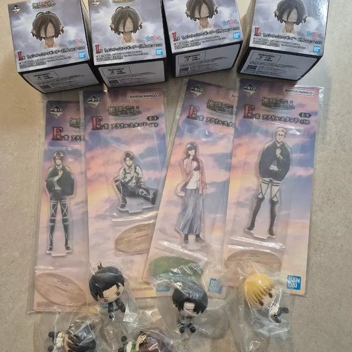 [BUNJANG] Attack on Titan Chocokko Acrylic Stand Bundle Set / 진격의 거인 초코노코 아크릴 일괄