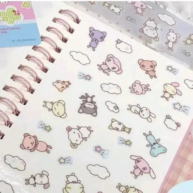 [BUNJANG] Groovy Friends Plushie Stickers - Die-cut Sticker Pack / 키스컷 띵) 그렁그렁단 하늘에서 봉제인형이 내려와 다꾸 스티커