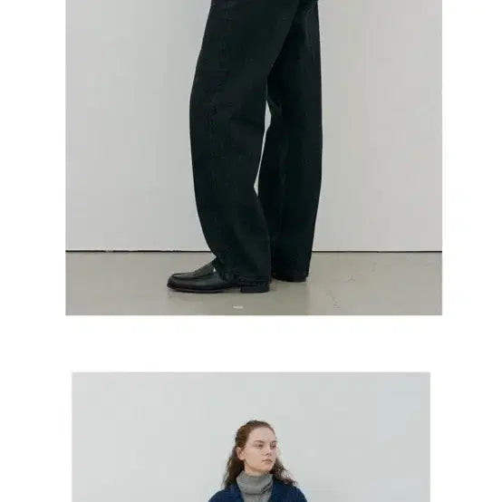 [BUNJANG] Sienne Besset Denim Pants Dark Gray / 시엔느 베셋 데님 팬츠 다크그레이