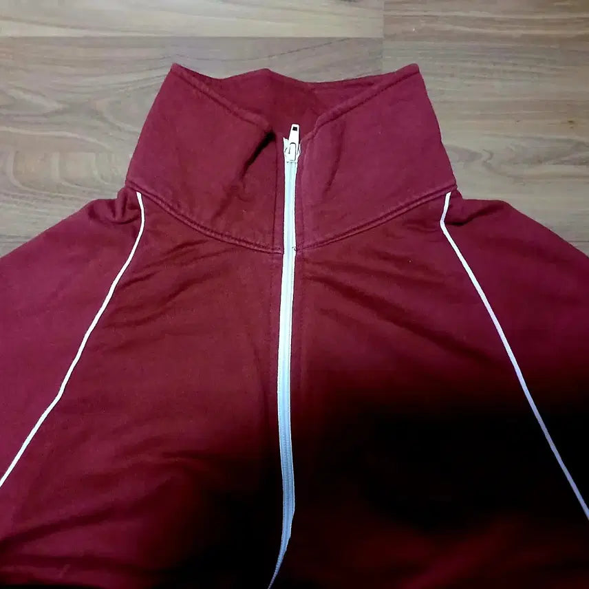[BUNJANG] American Apparel Zip-Up Jacket (Burgundy/M) / 아메리칸어페럴 짚업 자켓 (버건디/M)